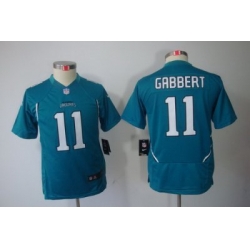 Youth Nike Jacksonville Jaguars #11 Blaine Gabbert Green Color[Youth Limited Jerseys]