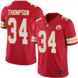 Chiefs 34 Darwin Thompson Red Team Color Men Stitched Football Vapor Untouchable Limited Jersey