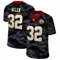 Kansas City Chiefs 32 Tyrann Mathieu Men Nike 2020 Black CAMO Vapor Untouchable Limited Stitched NFL Jersey