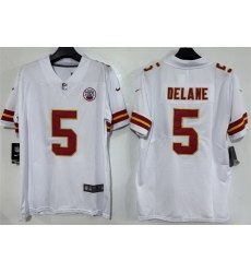 Men Kansas City Chiefs  5 Mansoor Delane White 2026 Vapor Untouchable Limited Stitched Football Jersey