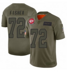 Men Kansas City Chiefs 72 Eric Fisher Limited Camo 2019 Salute to Service Football Jersey