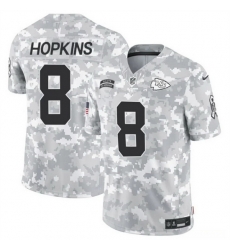 Men Kansas City Chiefs 8 DeAndre Hopkins 2024 F U S E Arctic Camo Salute To Service Limited Stitched Football Jersey