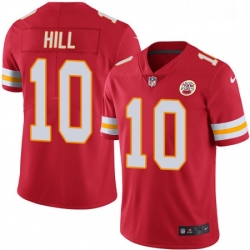 Men Nike Kansas City Chiefs 10 Tyreek Hill Red Team Color Vapor Untouchable Limited Player NFL Jersey