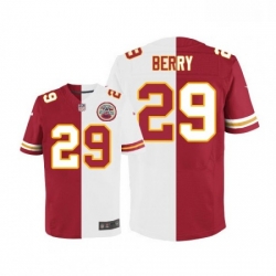 Men Nike Kansas City Chiefs 29 Eric Berry Elite RedWhite Split Fashion NFL Jersey