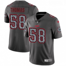 Men Nike Kansas City Chiefs 58 Derrick Thomas Gray Static Vapor Untouchable Limited NFL Jersey