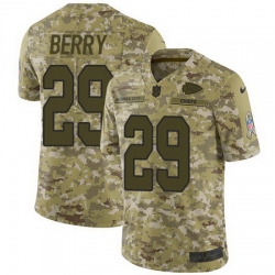 Nike Chiefs #29 Eric Berry Camo Mens Stitched NFL Limited 2018 Salute To Service Jersey