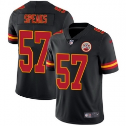 Nike Chiefs #57 Breeland Speaks Black Mens Stitched NFL Limited Rush Jersey