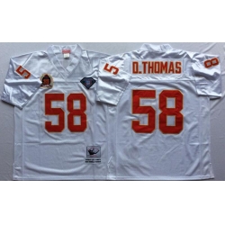 Nike Chiefs #58 Derrick Thomas White Men's Stitched Throwback Jersey