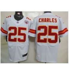 Nike Kansas City Chiefs 25 Jamaal Charles White Elite NFL Jersey