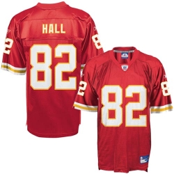 Reebok Men Chiefs 82 Dante Hall Red NFL Jersey