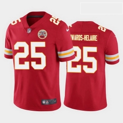 men clyde edwards helaire kansas city chiefs red vapor limited jersey 