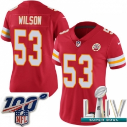 2020 Super Bowl LIV Women Nike Kansas City Chiefs #53 Ramik Wilson Red Team Color Vapor Untouchable Limited Player NFL Jersey