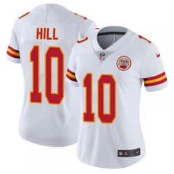 Nike Chiefs #10 Tyreek Hill White Womens Stitched NFL Vapor Untouchable Limited Jersey