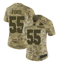 Nike Chiefs #55 Dee Ford Camo Women Stitched NFL Limited 2018 Salute to Service Jersey