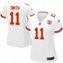 Womens Nike Kansas City Chiefs 11 Alex Smith Game White NFL Jersey