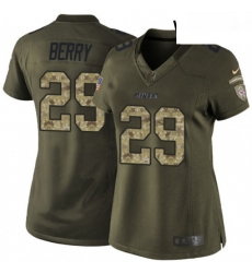 Womens Nike Kansas City Chiefs 29 Eric Berry Elite Green Salute to Service NFL Jersey