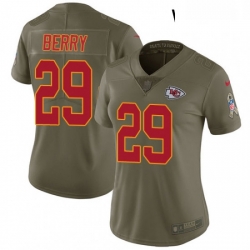 Womens Nike Kansas City Chiefs 29 Eric Berry Limited Olive 2017 Salute to Service NFL Jersey