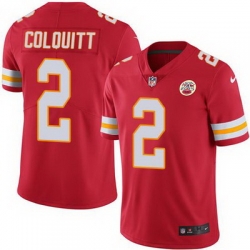 Nike Chiefs #2 Dustin Colquitt Red Team Color Youth Stitched NFL Vapor Untouchable Limited Jersey