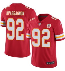 Nike Chiefs #92 Tanoh Kpassagnon Red Team Color Youth Stitched NFL Vapor Untouchable Limited Jersey