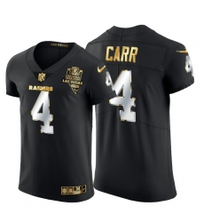 Las Vegas Raiders 4 Derek Carr Men Nike Black Edition Vapor Untouchable Elite NFL Jersey