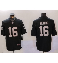 Men Las Vegas Raiders 16 Jakobi Meyers Black Vapor Untouchable Limited Stitched Football Jersey