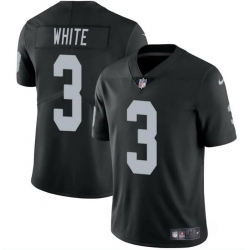 Men Las Vegas Raiders 3 Zamir White Black 2024 Vapor Stitched Football Jersey