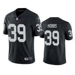 Men Las Vegas Raiders 39 Nate Hobbs Black Vapor Limited Jersey