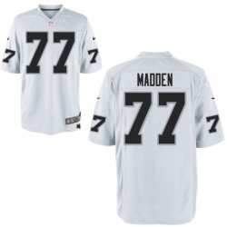 Men Las Vegas Raiders 77 John Madden White Vapor Limited Jersey