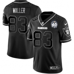 Men Las Vegas Raiders 83 Darren Waller Black Shadow Vapor Limited Stitched Jersey