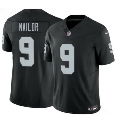 Men Las Vegas Raiders  9 Jalen Nailor Black 2026 F U S E  Vapor Untouchable Limited Stitched Football Jersey