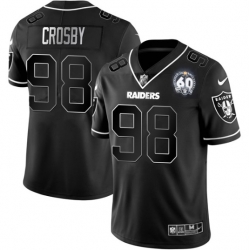 Men Las Vegas Raiders 98 Maxx Crosby Black Shadow Vapor Limited Stitched Jersey