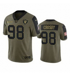 Men's Maxx Crosby Las Vegas Raiders 2021-22 Salute To Service Jersey