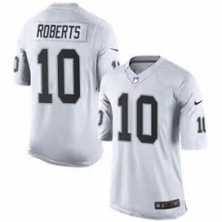 Mens Oakland Raiders 10 Seth Roberts White Team Color 2015 NFL Nike Elite Jersey