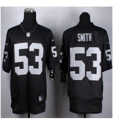 NEW Oakland Raiders #53 Malcolm Smith Black Team Color Men Stitched NFL Elite jersey