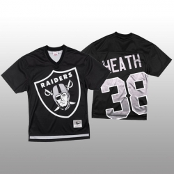 NFL Las Vegas Raiders 38 Jeff Heath Black Men Mitchell  26 Nell Big Face Fashion Limited NFL Jersey