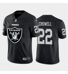 Nike Las Vegas Raiders 22 Isaiah Crowell Black Team Big Logo Vapor Untouchable Limited Jersey