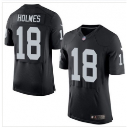 Nike Oakland Raiders #18 Andre Holmes Black Team Color Men 27s Stitched NFL New Elite Jersey