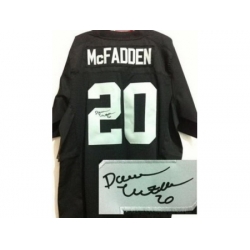 Nike Oakland Raiders 20 Darren McFadden Black Elite Signed NFL Jersey