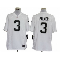 Nike Oakland Raiders 3 Carson Palmer White Game NFL Jersey