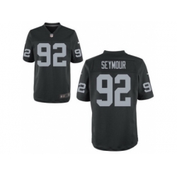 Nike Oakland Raiders 92 Richard Seymour Black Elite NFL Jersey