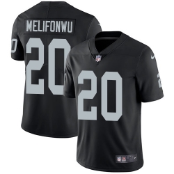 Nike Raiders #20 Obi Melifonwu Black Team Color Mens Stitched NFL Vapor Untouchable Limited Jersey