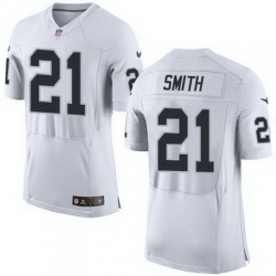 Nike Raiders #21 Sean Smith White Mens Stitched NFL New Elite Jersey