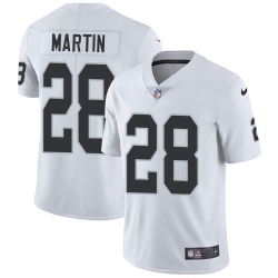 Nike Raiders #28 Doug Martin White Mens Stitched NFL Vapor Untouchable Limited Jersey