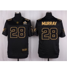 Nike Raiders #28 Latavius Murray Black Mens Stitched NFL Elite Pro Line Gold Collection Jersey