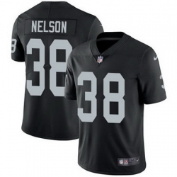 Nike Raiders #38 Nick Nelson Black Team Color Mens Stitched NFL Vapor Untouchable Limited Jersey