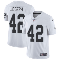 Nike Raiders #42 Karl Joseph White Mens Stitched NFL Vapor Untouchable Limited Jersey