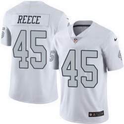 Nike Raiders #45 Marcel Reece White Mens Stitched NFL Limited Rush Jersey