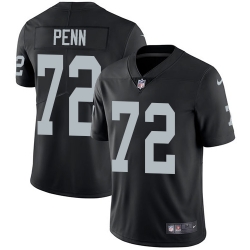 Nike Raiders #72 Donald Penn Black Team Color Mens Stitched NFL Vapor Untouchable Limited Jersey