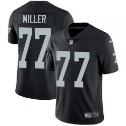 Nike Raiders #77 Kolton Miller Black Team Color Mens Stitched NFL Vapor Untouchable Limited Jersey