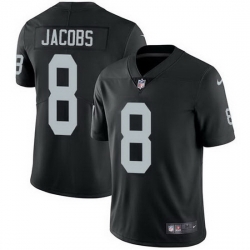 Nike Raiders 8 Josh Jacobs Black Team Color Men Stitched NFL Vapor Untouchable Limited Jersey